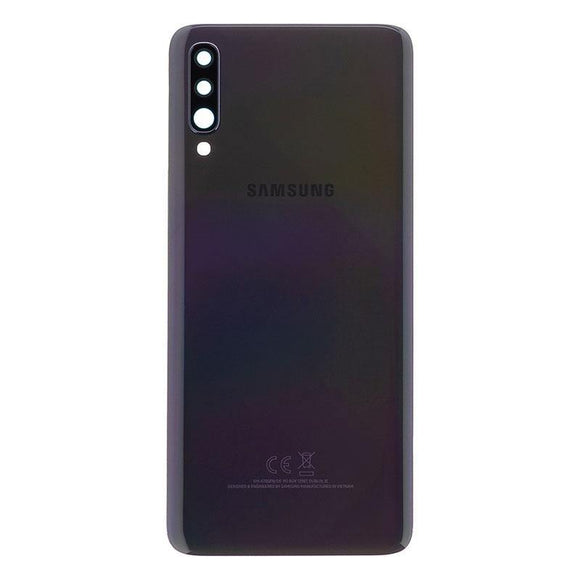 SAMSUNG A70 BACK COVER BLACK - LCD-SEN